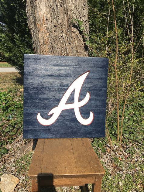 Atlanta Braves Cut Out Wood Sign - Etsy