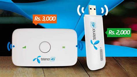 Telenor Launches 4G Wingle and Mobile WiFi Devices with upto 180GBs Data Limit