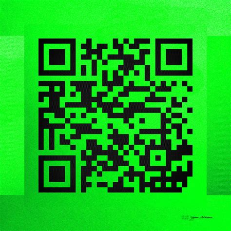 QR Codes - Code Green Digital Art by Serge Averbukh - Fine Art America