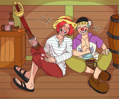 Shanks and Buggy by creepyspaghetti24 on @DeviantArt | Buggy, Shank, Anime