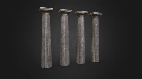 Doric Order Columns - Asset Pack - Download Free 3D model by Samuel F. Johanns (Oneironauticus ...