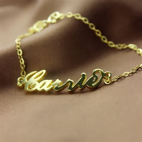 Dual-purpose Gold Plated Name Bracelet - GetNameNecklace