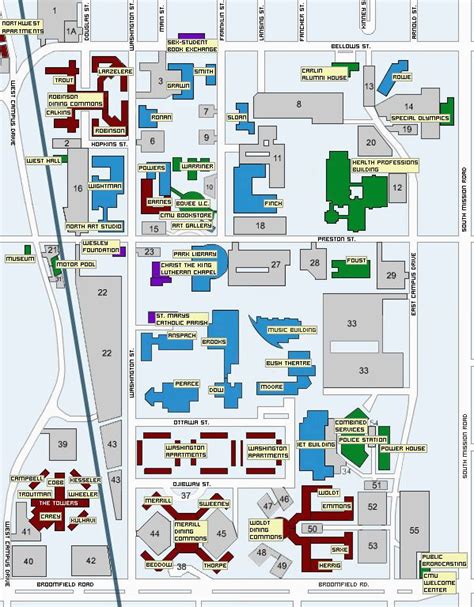 University Of Michigan Ann Arbor Campus Map | secretmuseum
