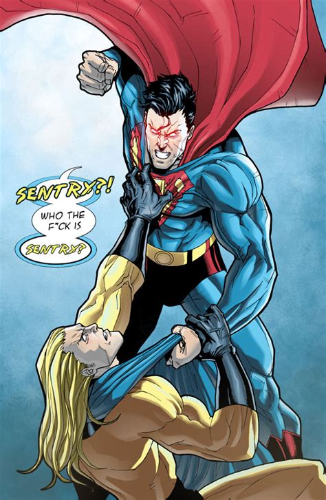 Superman VS Sentry by mikemaluk on DeviantArt