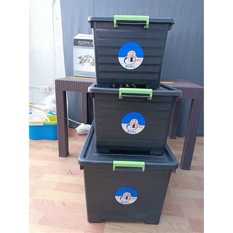 BAILE 120L , 90L, 65L Heavy Duty Storage box with wheels and handle ...