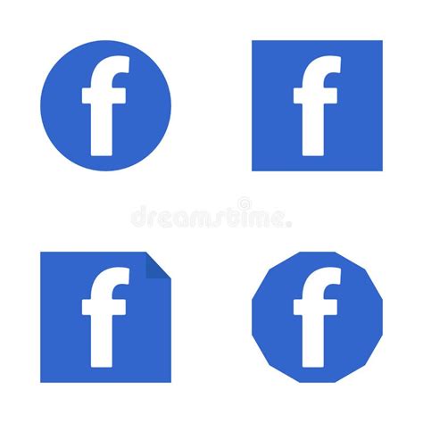 Facebook flat icon editorial photo. Illustration of flat - 113566141