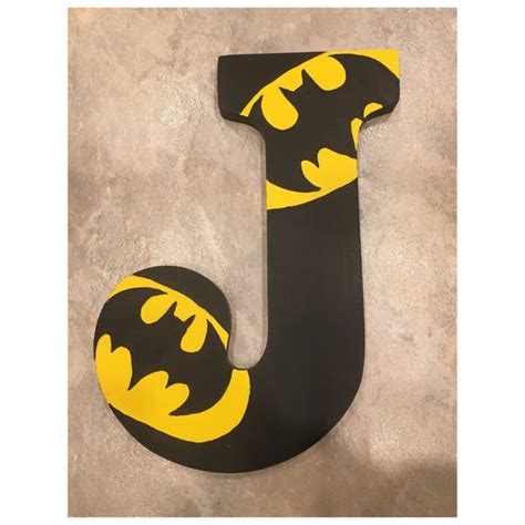 Hand Painted Batman Letters PER LETTER - Etsy | Batman decor, Batman crafts, Batman wall art