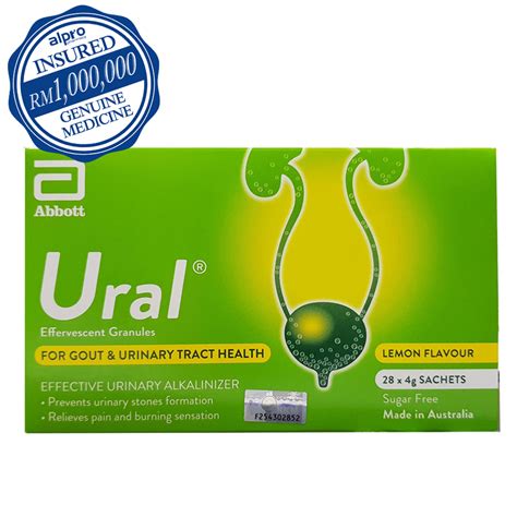 Ural Effervescent Granules 28x4g | Urinary Health - Alpro Pharmacy