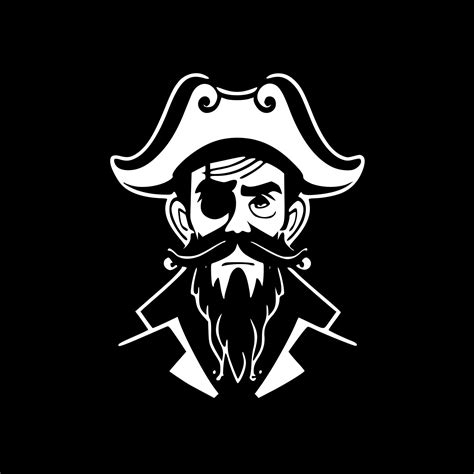 Pirate - Black and White Isolated Icon - Vector illustration 24164967 ...