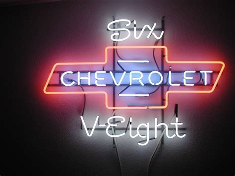 Custom Chevy Chevrolet Auto Neon Sign Real Neon Light – Custom Neon Signs