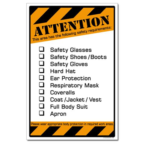 AI-sp367 - Attention, do you have your safety equipment? Safety Poster