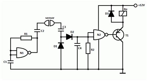 Simple Water Detector Circuit - ElectroSchematics.com