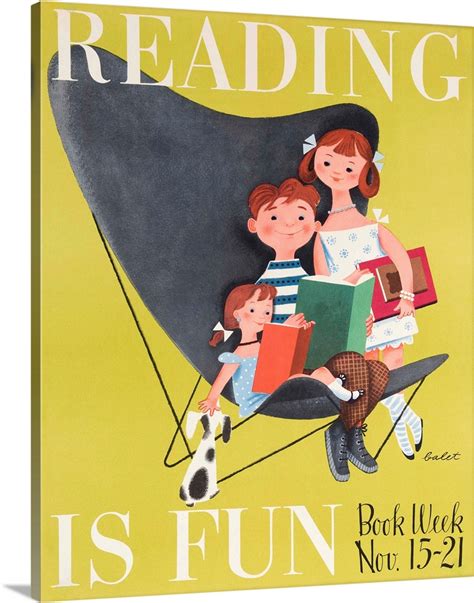 Reading Is Fun Poster By Jan Balet Wall Art, Canvas Prints, Framed Prints, Wall Peels | Great ...