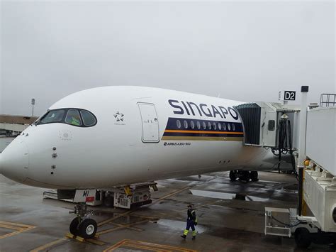 Inside the Singapore Airlines Airbus A350 That Just Launched from Houston - View from the Wing