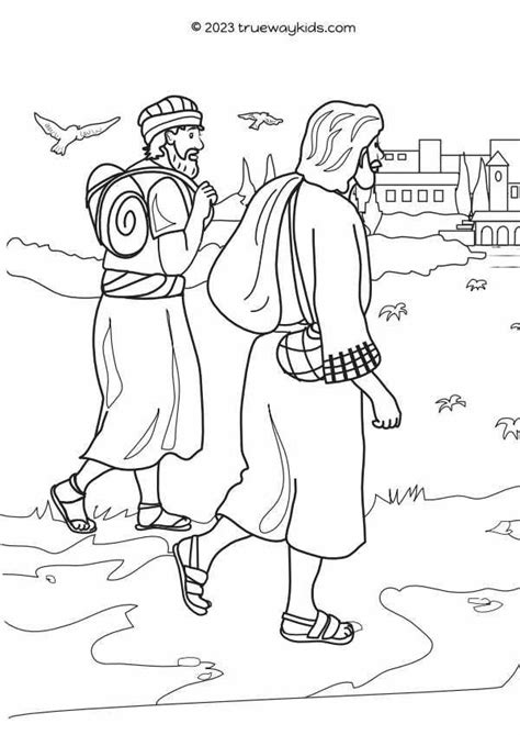 Paul visits the Bereans ( Acts 17:10-15) coloring page for kids | Bible ...