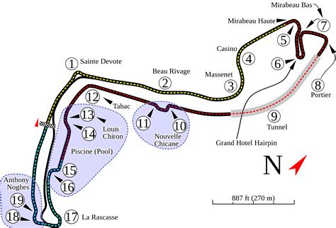 Monaco Grand Prix Circuit Map