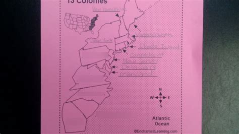 13 Colonies Map P. 2 Diagram | Quizlet