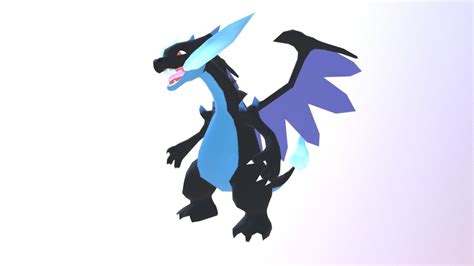 Mega Charizard X_LowPoly - Download Free 3D model by ccapaldo [a4d9382] - Sketchfab