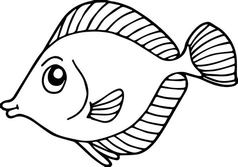 Fish Coloring Pages For Kids - Preschool and Kindergarten