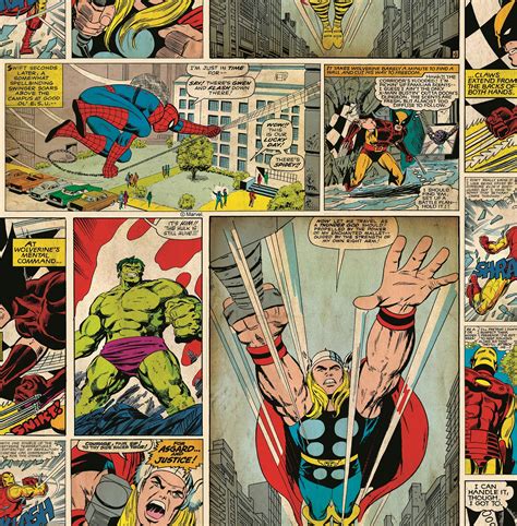 Marvel’s Superhero Comic Strip | Dresdendecor