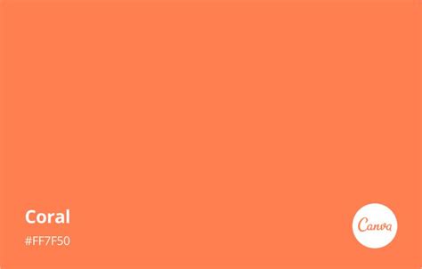 Coral Meaning, Combinations and Hex Code - Canva Colors | Coral, Split complementary colors ...