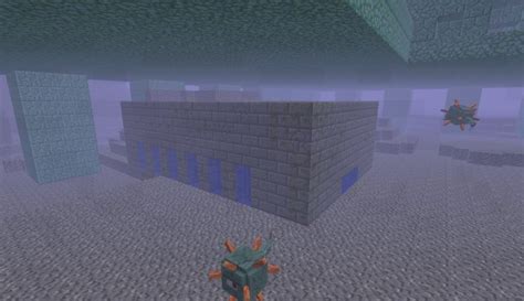 Stronghold under a Guardian Temple seed Minecraft Map