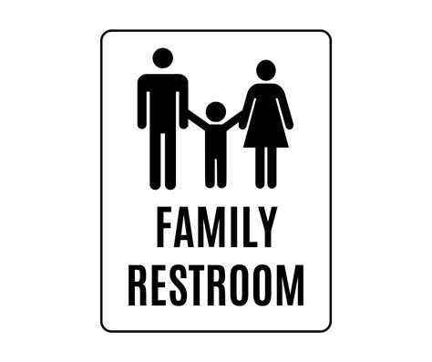 Family Restroom Sign: Printable Templates (Free PDF Downloads)