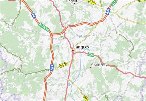 MICHELIN Langres map - ViaMichelin