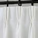 White Pinch Pleat Curtains Panels Drapery Panels 3 Fold - Etsy