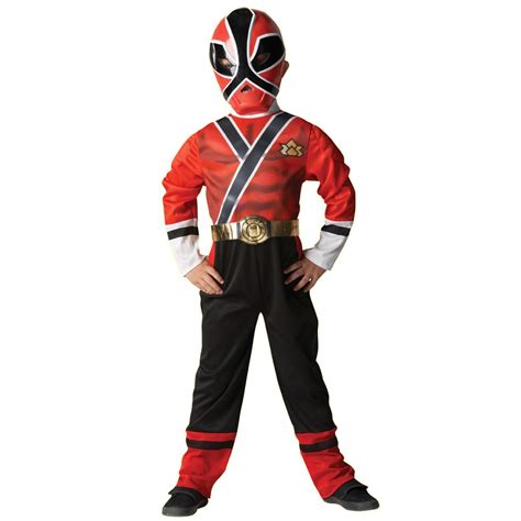 Power Rangers Samurai 'Red Ranger' Fancy Dress Costume - Small 3-4 ...