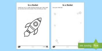 In a Rocket Worksheet / Worksheet (teacher made) - Twinkl