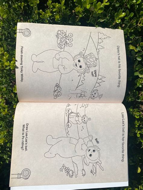 TELETUBBIES BIG HUG! Coloring Activity Book VTG 2000 Ragdoll PBS KIDS HTF UNUSED - Switch