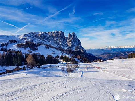 The Dolomites in Winter - Skiing in the Alpe di Siusi in Italy [a travel guide]