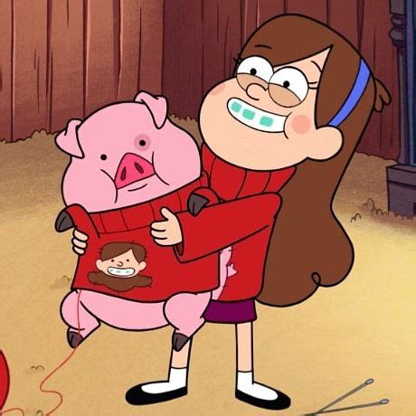 Mabel and Waddles are so adorable! Love watching Gravity Falls always makes me fee… | Wallpaper ...