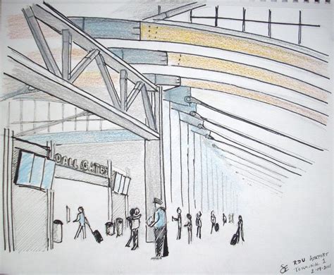 Airport Sketch at PaintingValley.com | Explore collection of Airport Sketch