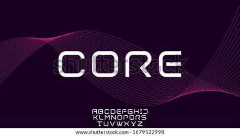 Core Futuristic Modern Science Fiction Font Stock Vector (Royalty Free) 1679522998 | Shutterstock