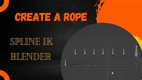 Create a rope in blender || Spline Ik || #blender - YouTube