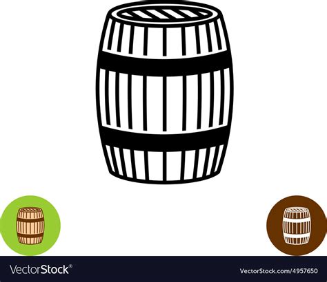 Barrel symbol Royalty Free Vector Image - VectorStock