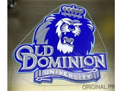 Download free STL file Old Dominion University (ODU) Logo - 4 Colors • 3D printing design ・ Cults