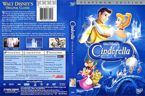 Walt Disney DVD Covers - Cinderella: 2 Disc Platinum Edition - Walt Disney Characters Photo ...