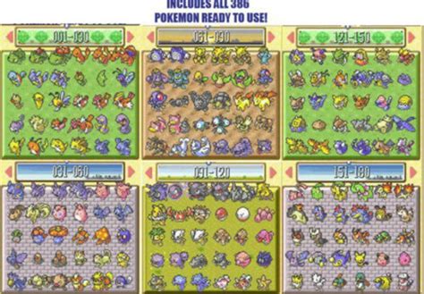 Pokemon Emerald All Pokemon