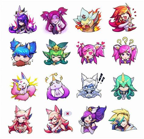 SGs; different emoticons/emote(?) ☄ | League Of Legends Official Amino