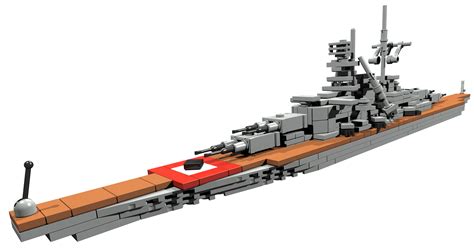 Bismarck miniscale battleship to be build out of LEGO® bricks - Lego ...