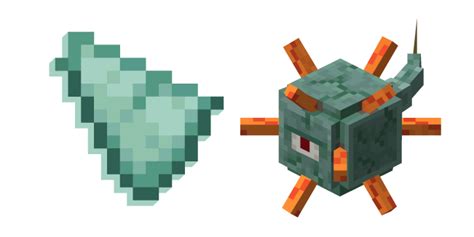 Minecraft Guardian and Prismarine Shard cursor – Custom Cursor