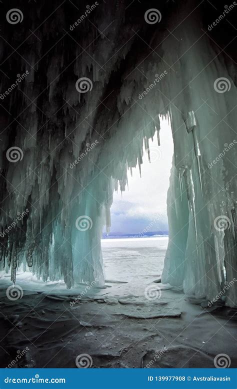 Winter on the Baikal, Ice and Snow on Lake. the Beauty of the Nature of ...