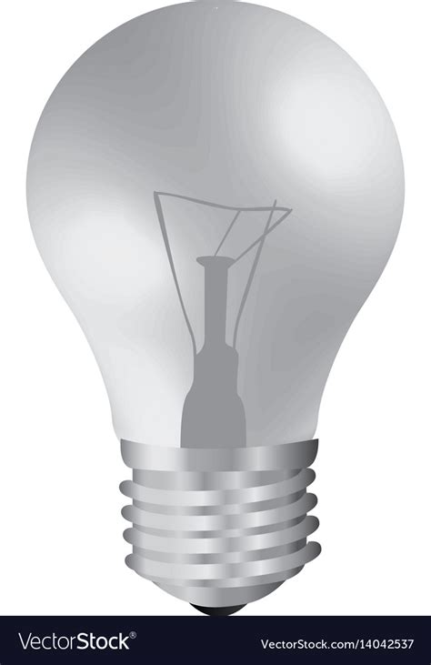 Realistic modern light bulb off Royalty Free Vector Image