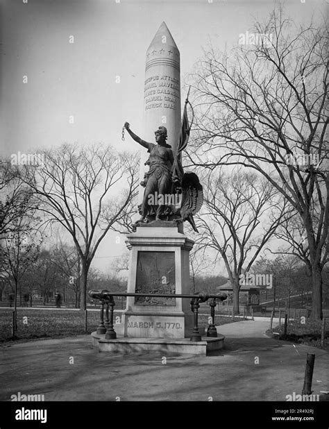 Boston, Mass., Boston Massacre Monument, between 1890 and 1906 Stock Photo - Alamy