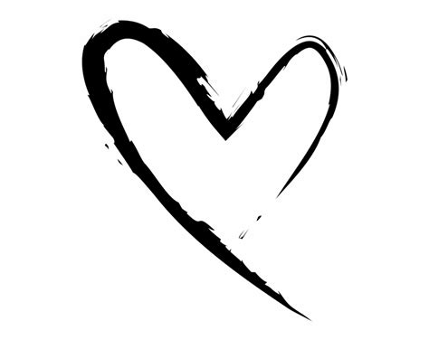 Hand Drawn Heart Heart - Clip Art Library