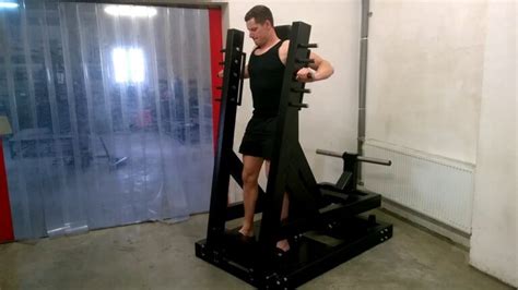 Fig 4 - Standing chest press machine (version 1)-min | Yanre Fitness