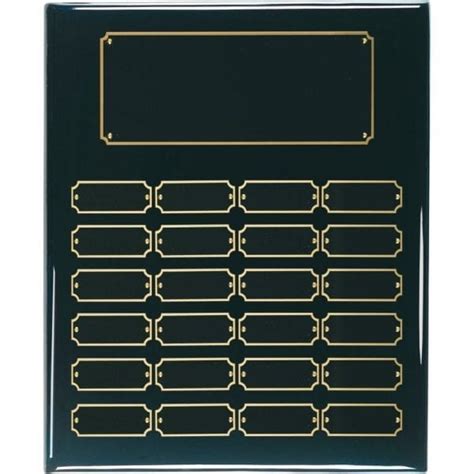 Black Piano Perpetual Plaque with 12 to 24 Plates - Perfect in Design - Custom laser engraving